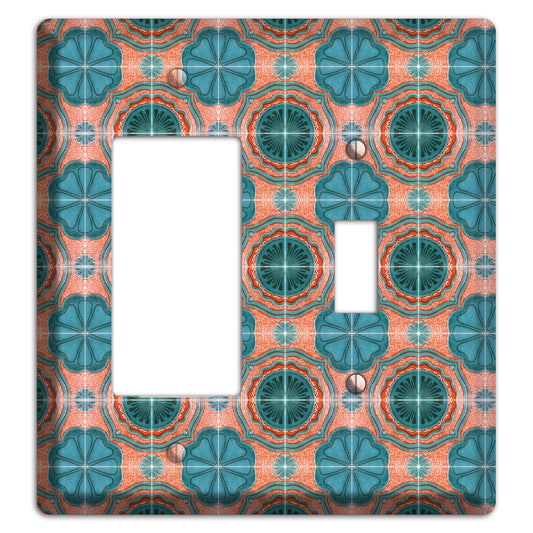 Tavira Tiles 3 Rocker / Toggle Wallplate