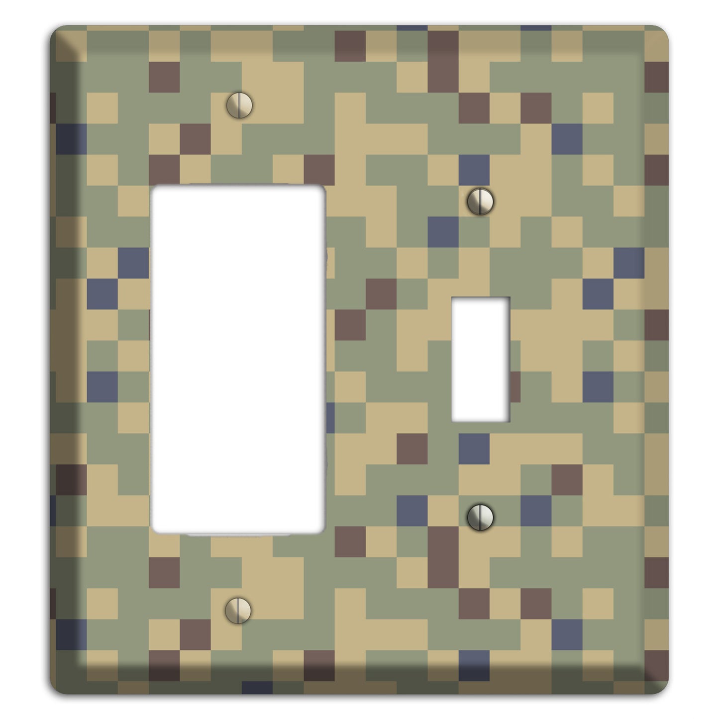 Dual Tex Camo Rocker / Toggle Wallplate