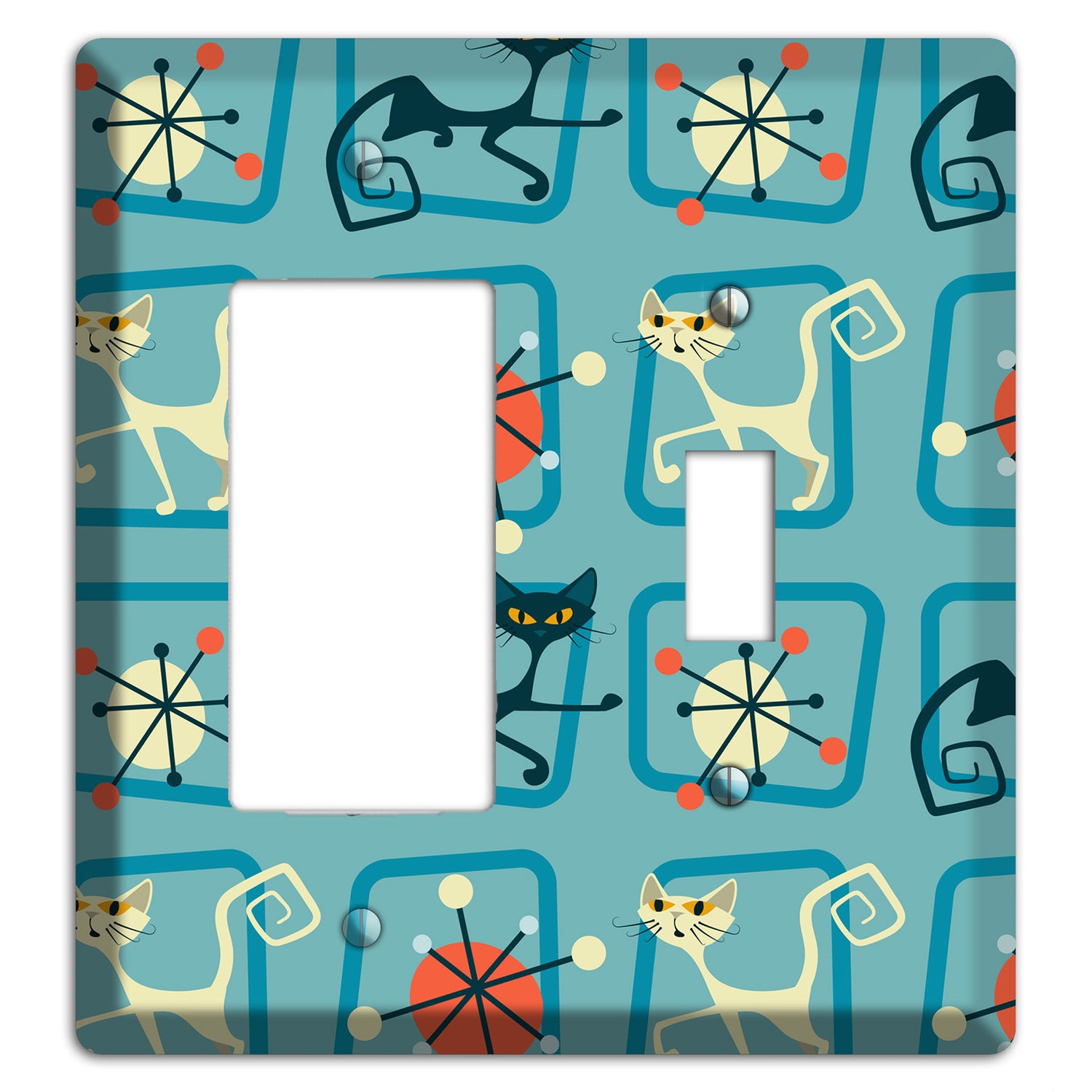 Relaxing Kitties Rocker / Toggle Wallplate