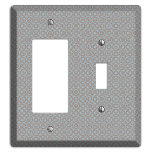 Multi Grey Lattice Rocker / Toggle Wallplate