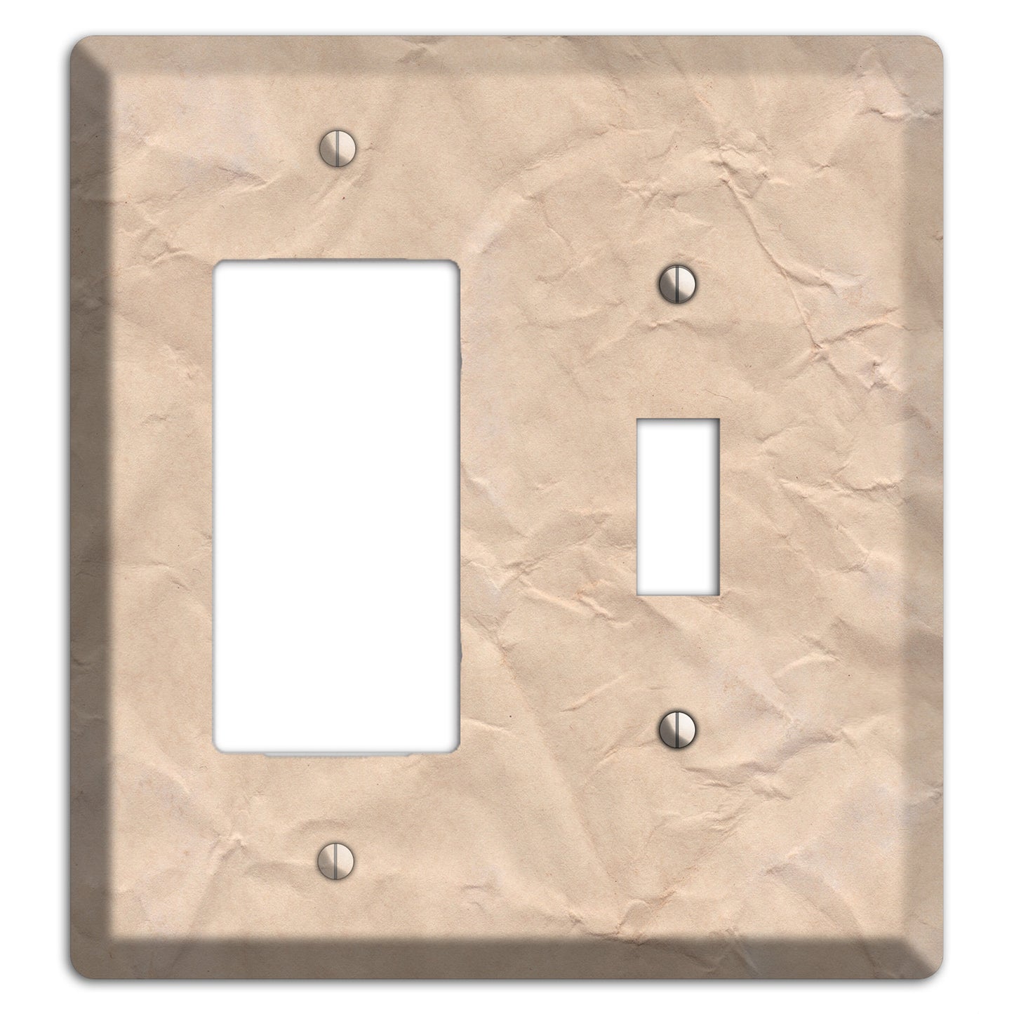 Aged Paper 5 Rocker / Toggle Wallplate