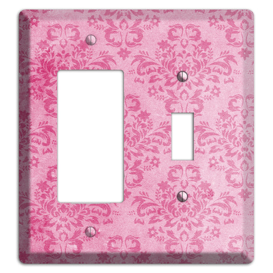 Beauty Bush Pink Texture Rocker / Toggle Wallplate