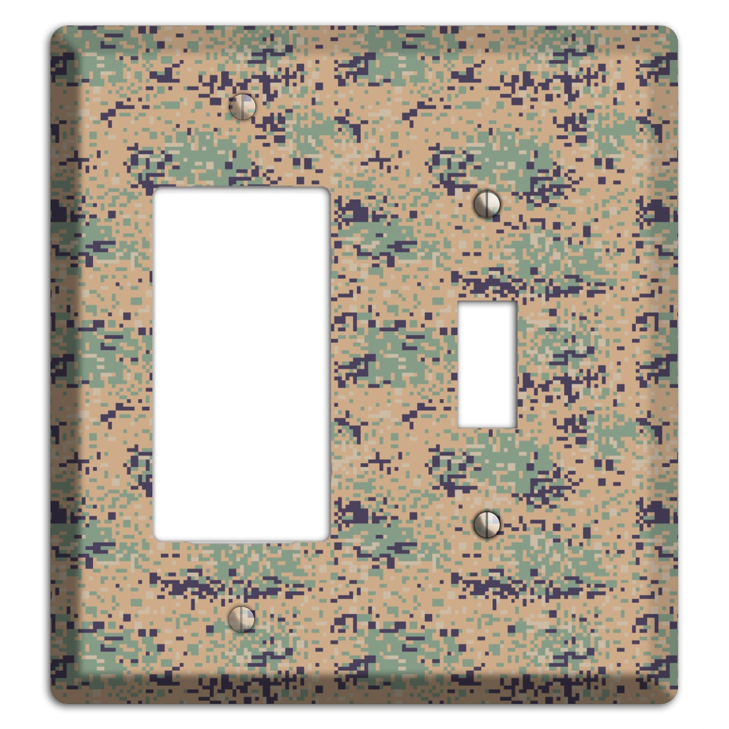 Marpat Woodland Camo Rocker / Toggle Wallplate