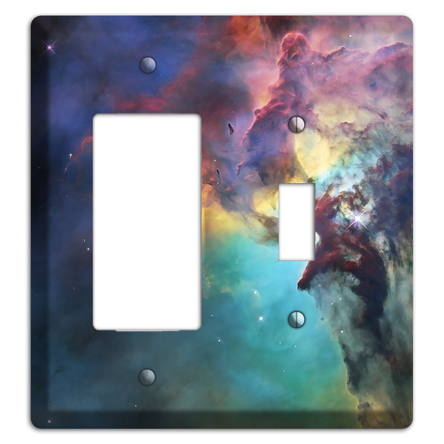 Lagoon Nebula Rocker / Toggle Wallplate