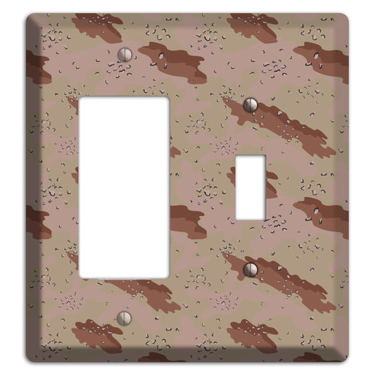 Chocolate Chip Camo Rocker / Toggle Wallplate