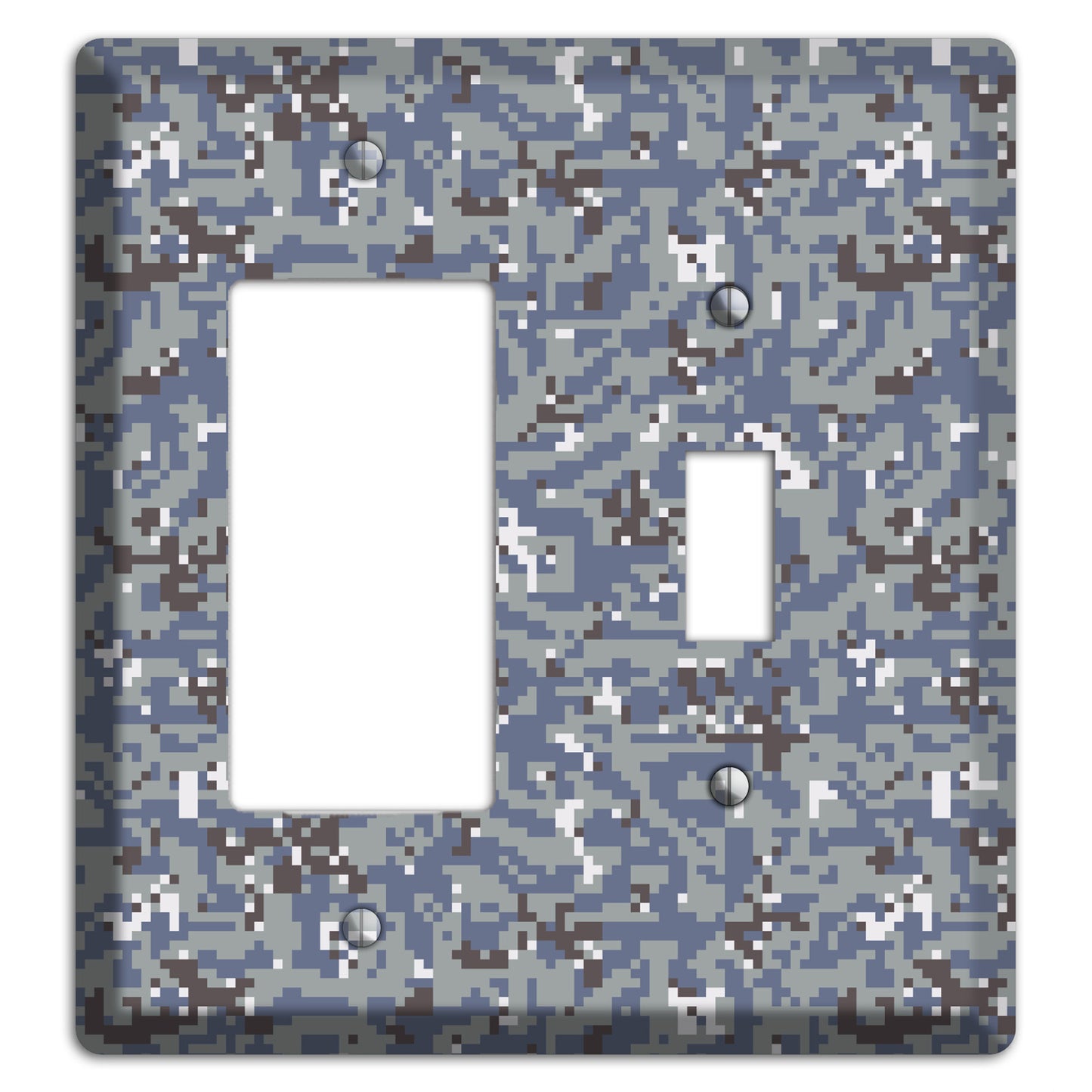 NWU Grey Dom Camo Rocker / Toggle Wallplate