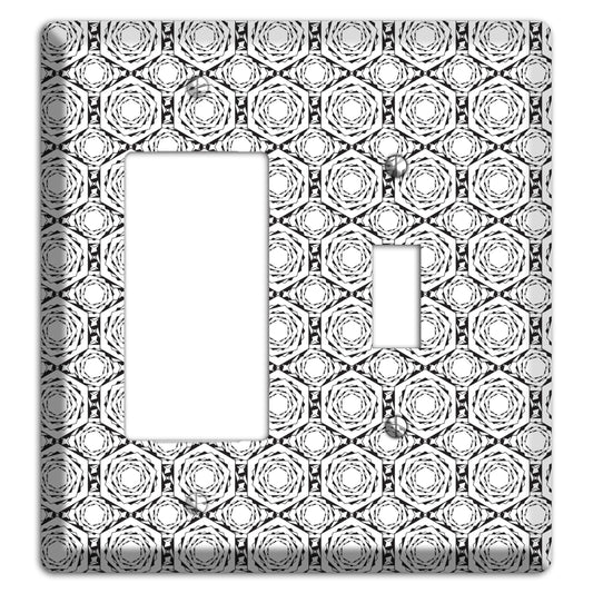 Overlay Hexagon Rotation Repeat Rocker / Toggle Wallplate