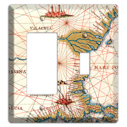 Map of Bulgaria Rocker / Toggle Wallplate