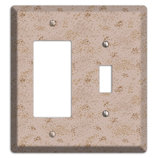 Marpat Desert Camo Rocker / Toggle Wallplate