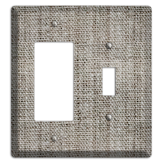 Zorba Burlap Rocker / Toggle Wallplate