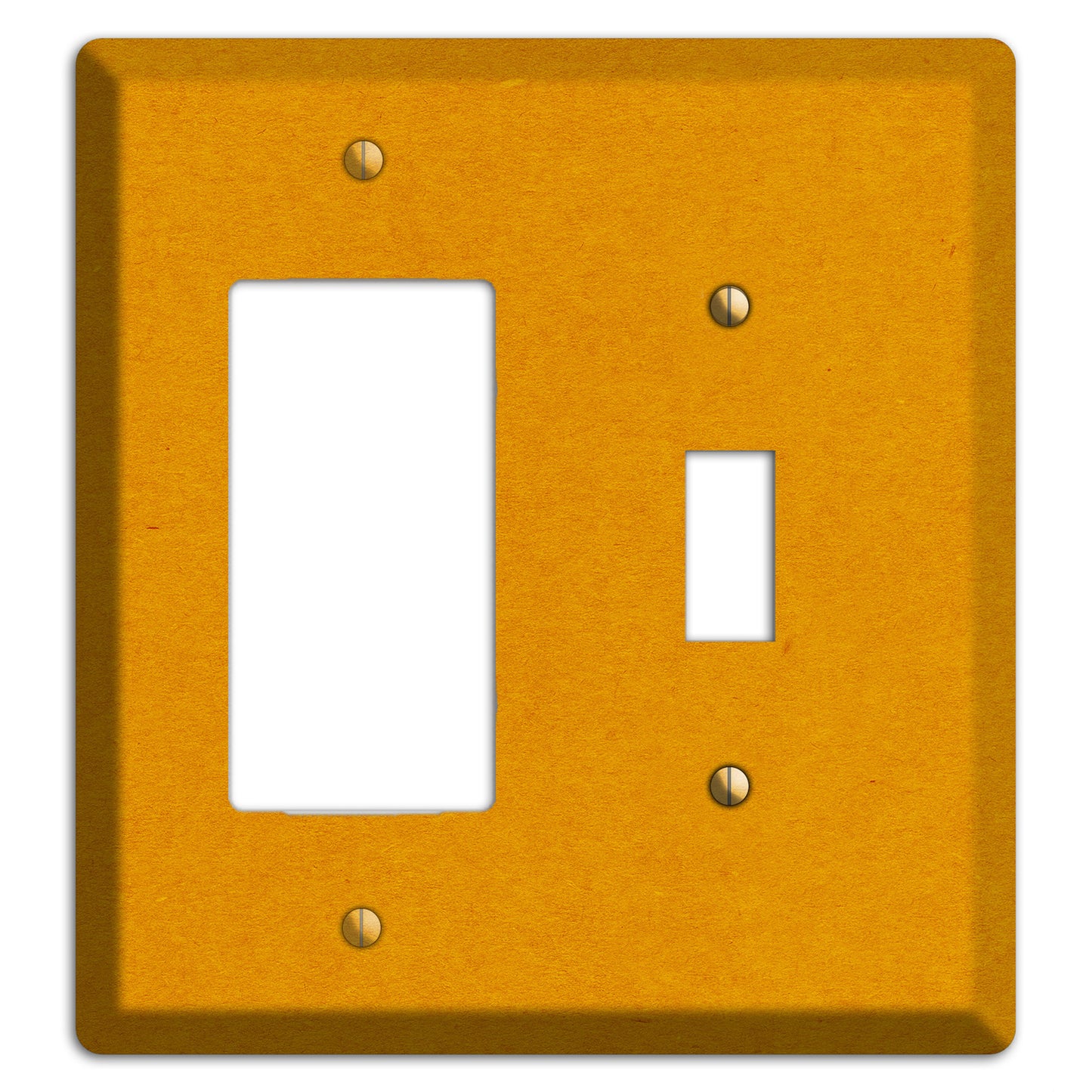 Tangerine Kraft Rocker / Toggle Wallplate