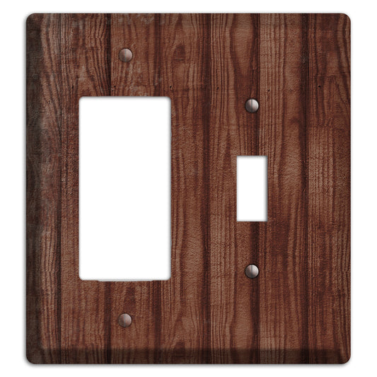 Saddle Weathered Wood Rocker / Toggle Wallplate