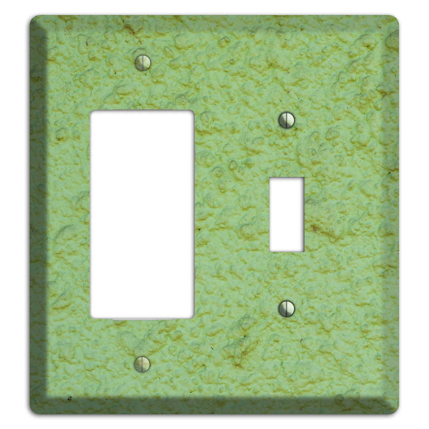 Green Concrete Rocker / Toggle Wallplate