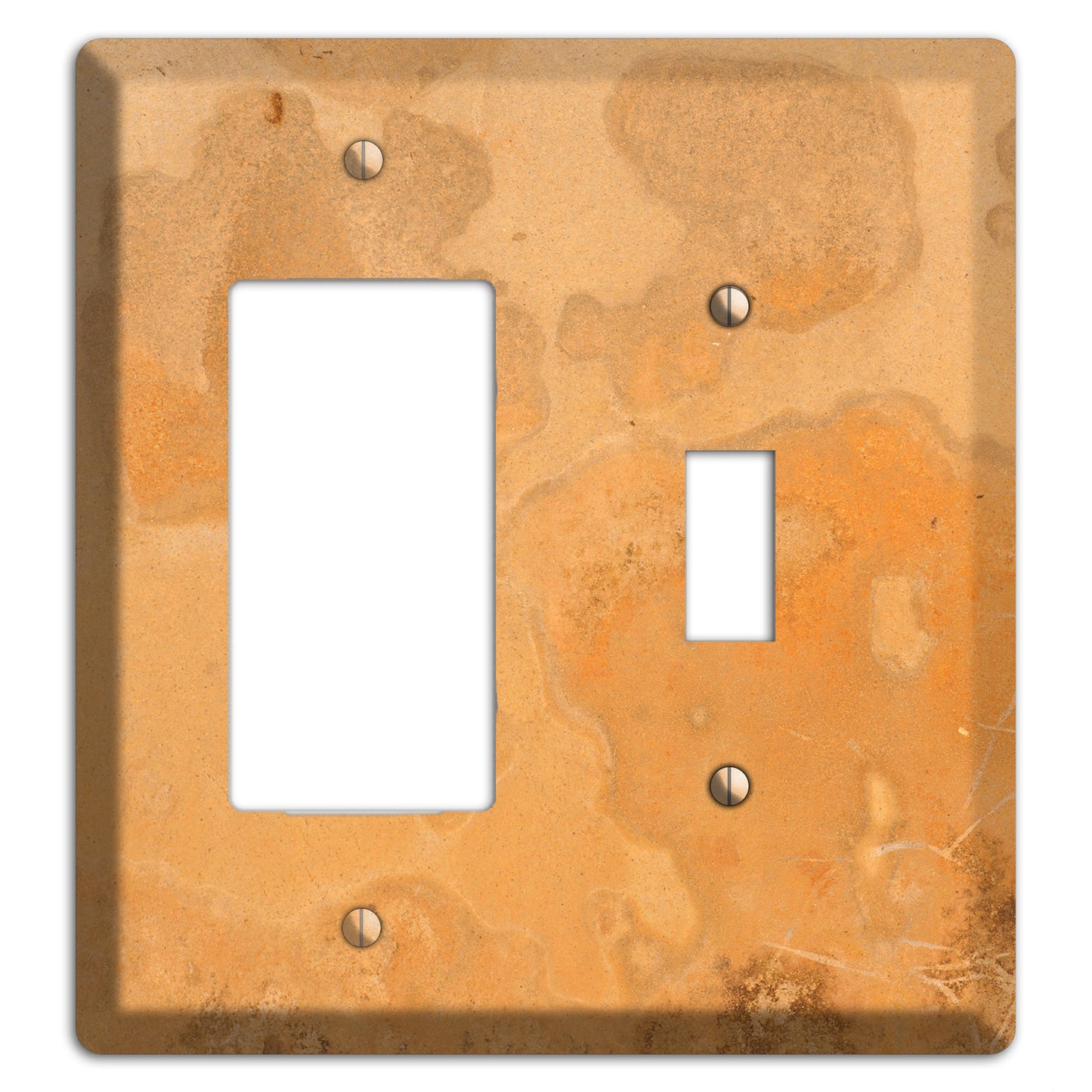 Tan Concrete Rocker / Toggle Wallplate