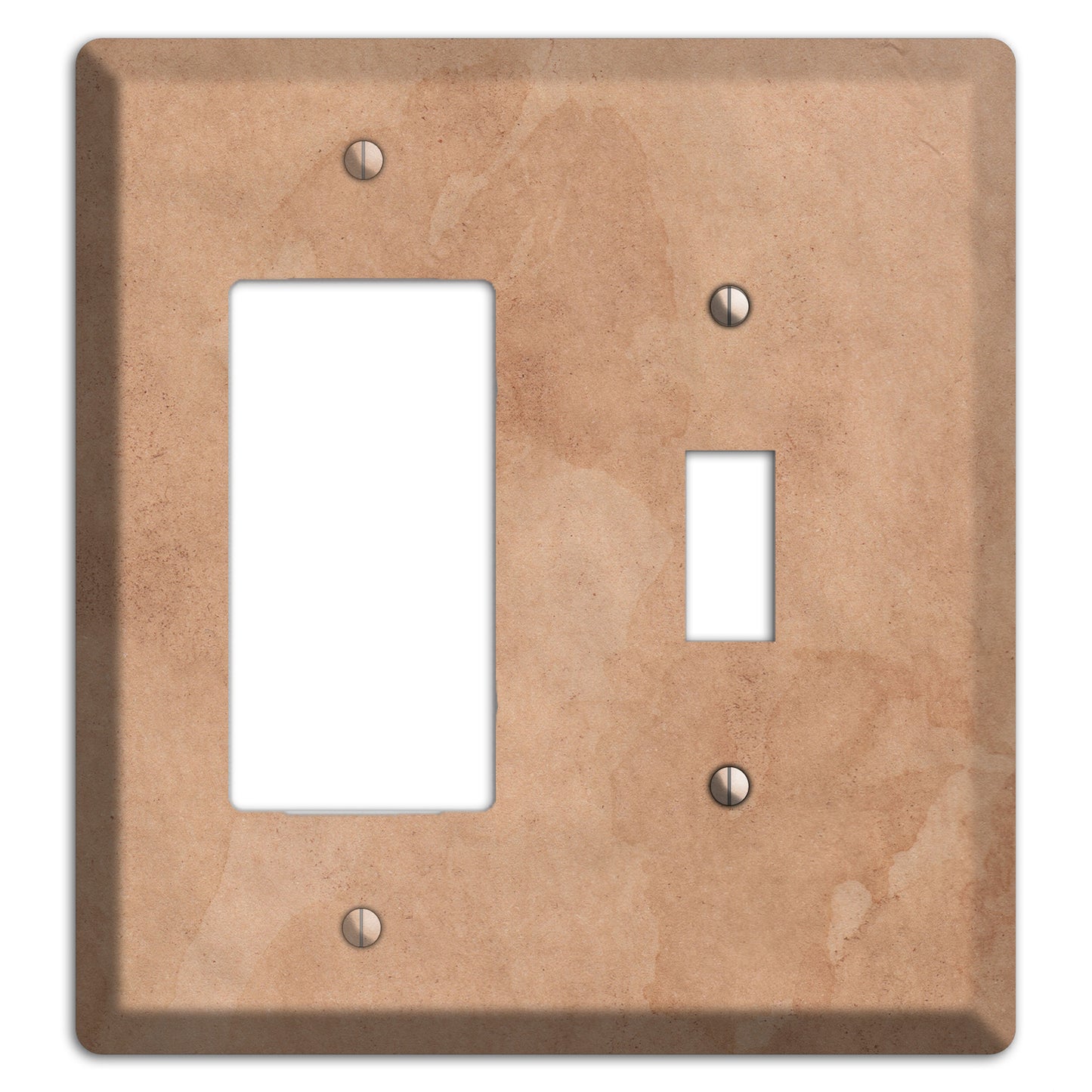 Aged Paper 3 Rocker / Toggle Wallplate