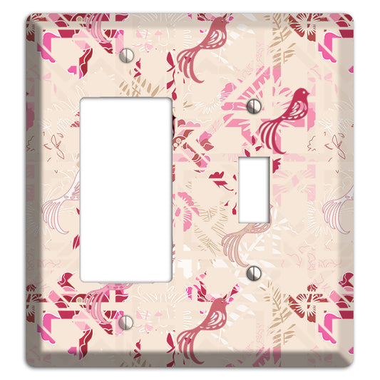 Floral Songbirds Rocker / Toggle Wallplate