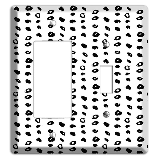 Ink Drops 10 Rocker / Toggle Wallplate