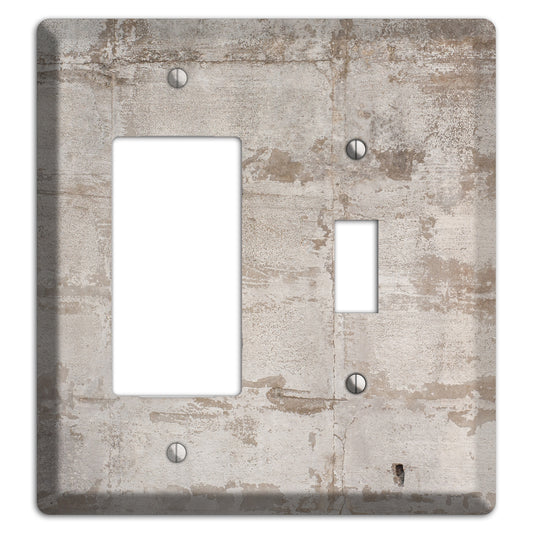 Old Concrete 3 Rocker / Toggle Wallplate