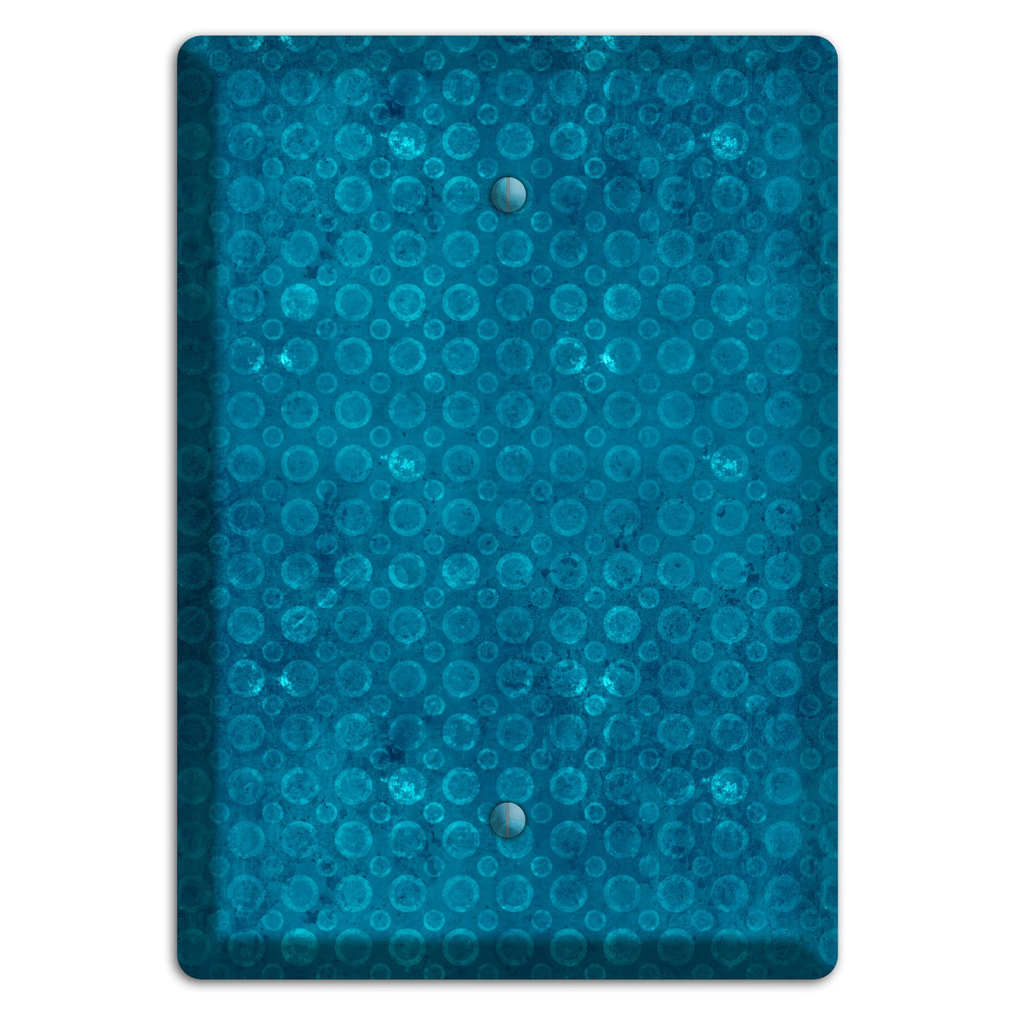 Turquoise Circles Blank Wallplate