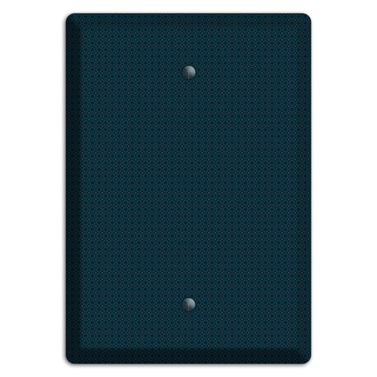 Navy Foulard Blank Wallplate