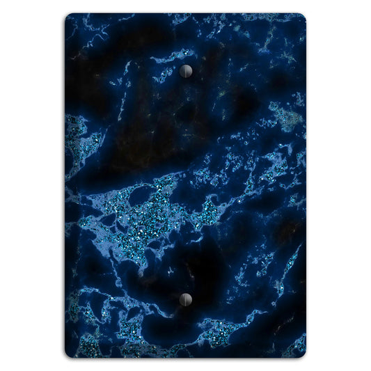 Midnight Marble Blank Wallplate