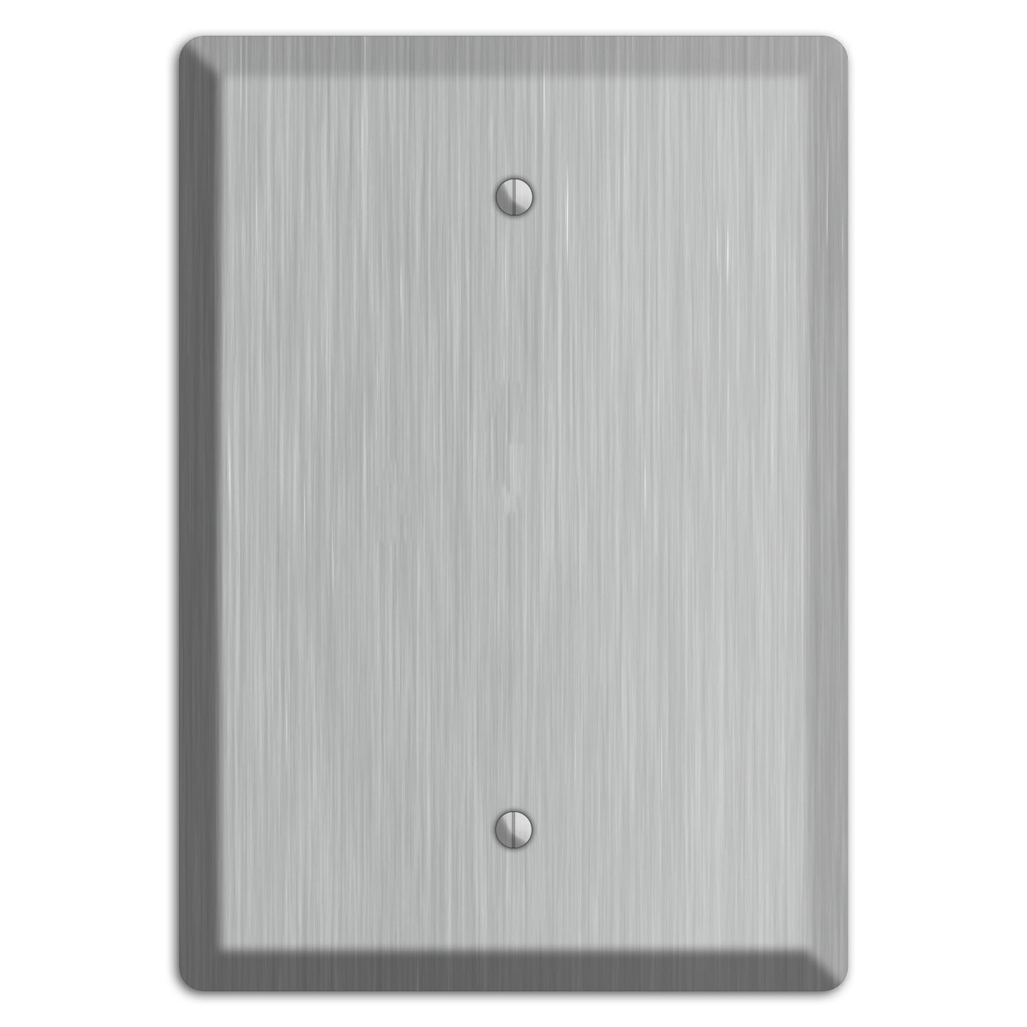 Brushed Stainless Steel Blank Wallplate