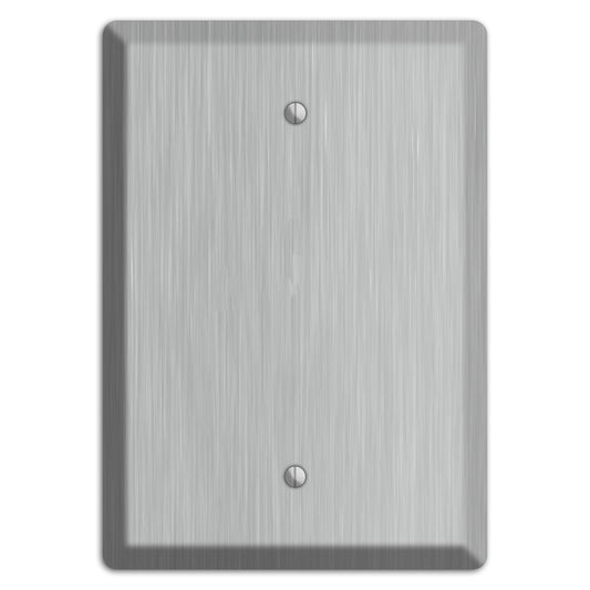 Brushed Stainless Steel Blank Wallplate