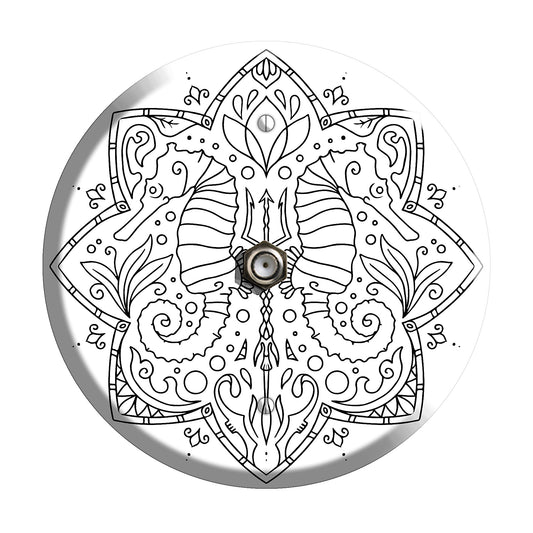 Seahorse Mandala Cable Wallplate