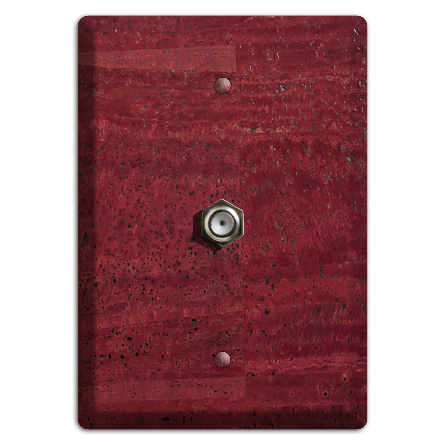 Cranberry Cork Cable Wallplate