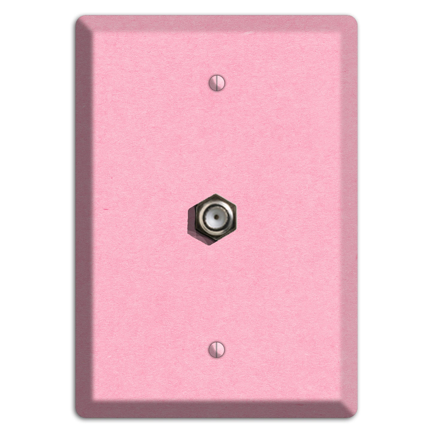 Lavender Pink Kraft Cable Wallplate