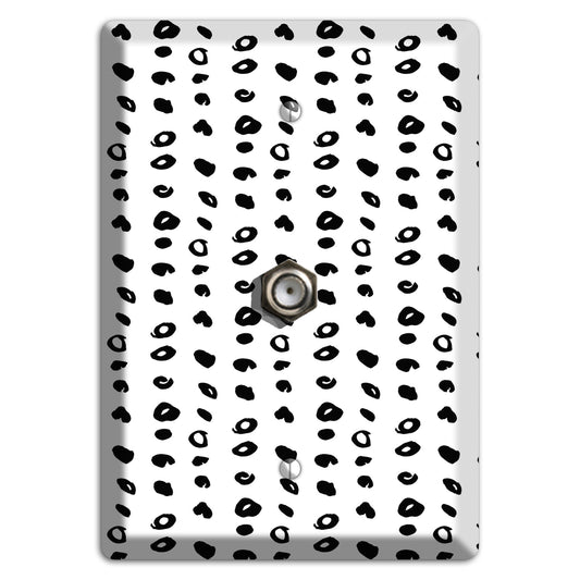 Ink Drops 10 Cable Wallplate