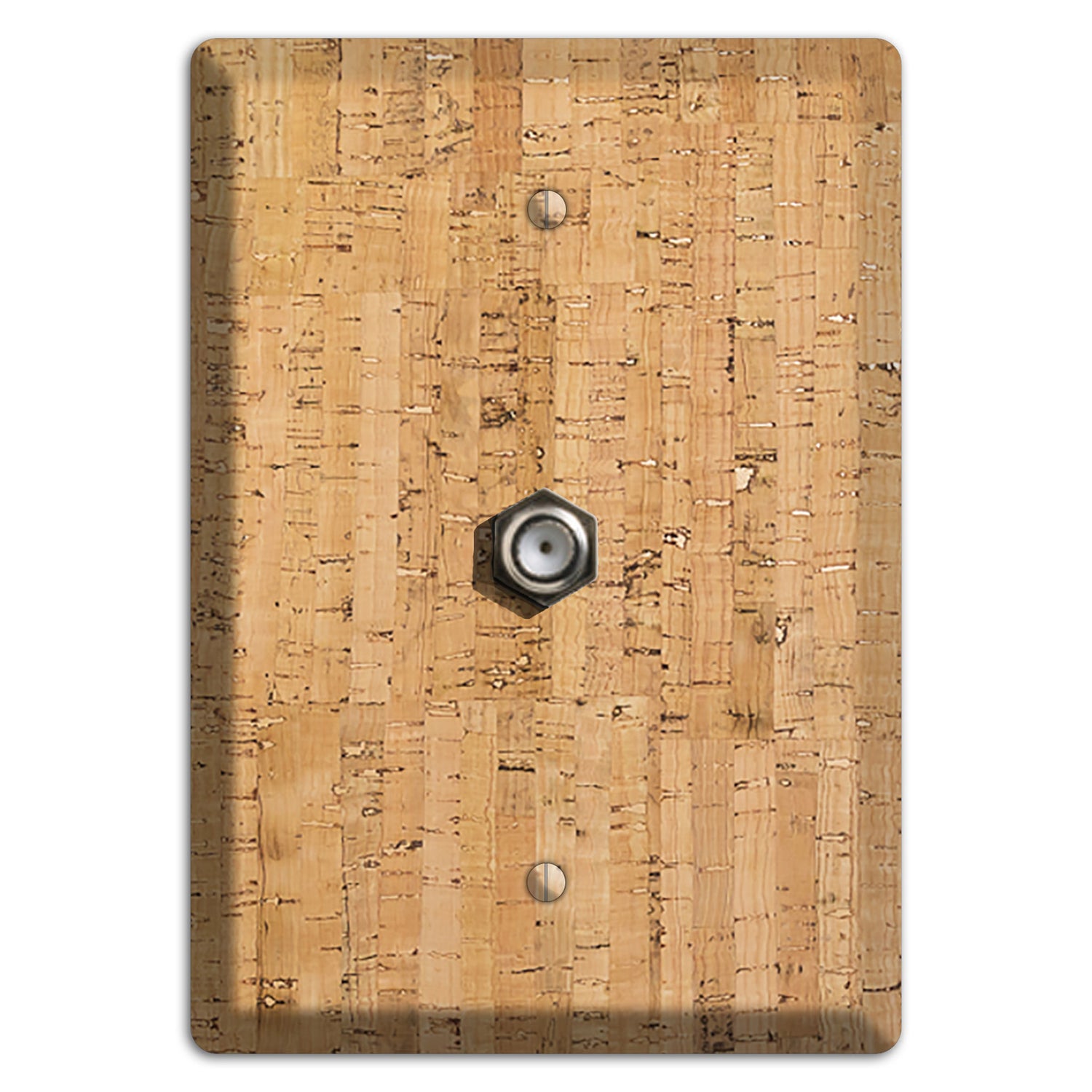 Natural Cork Cable Wallplate