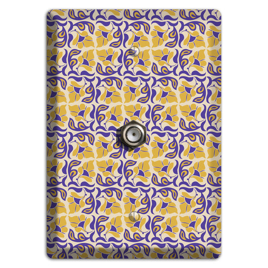 Nouveau Floral Cable Wallplate