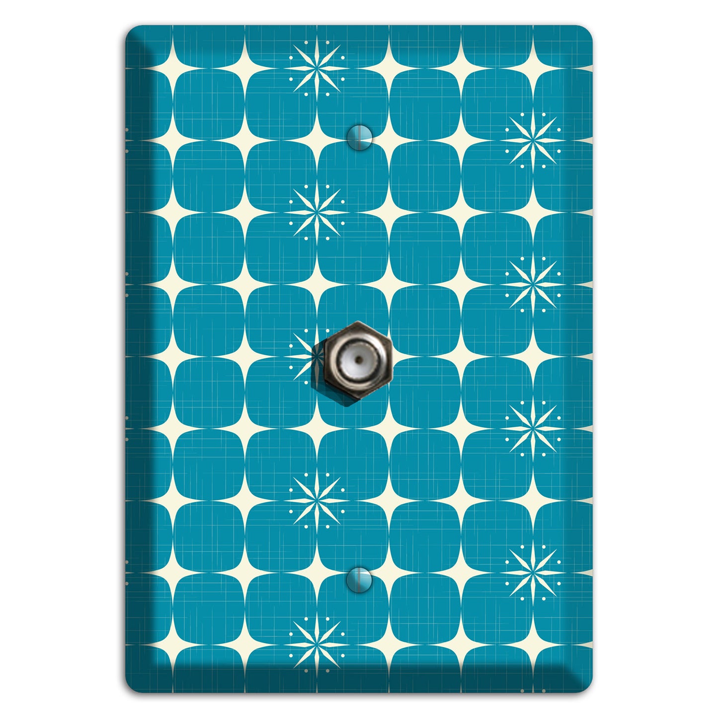 Blue Atomic Cable Wallplate