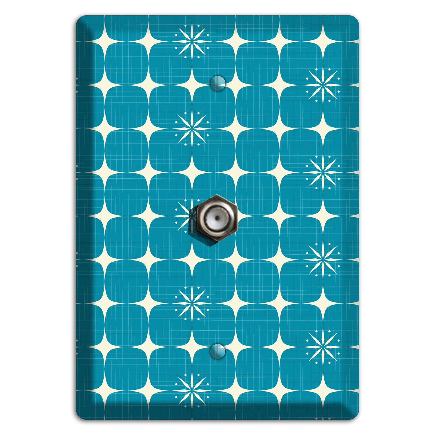 Blue Atomic Cable Wallplate