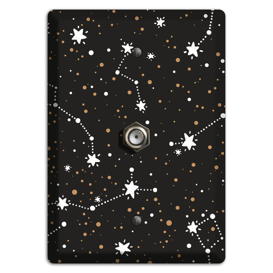 Constellations Black Cable Wallplate