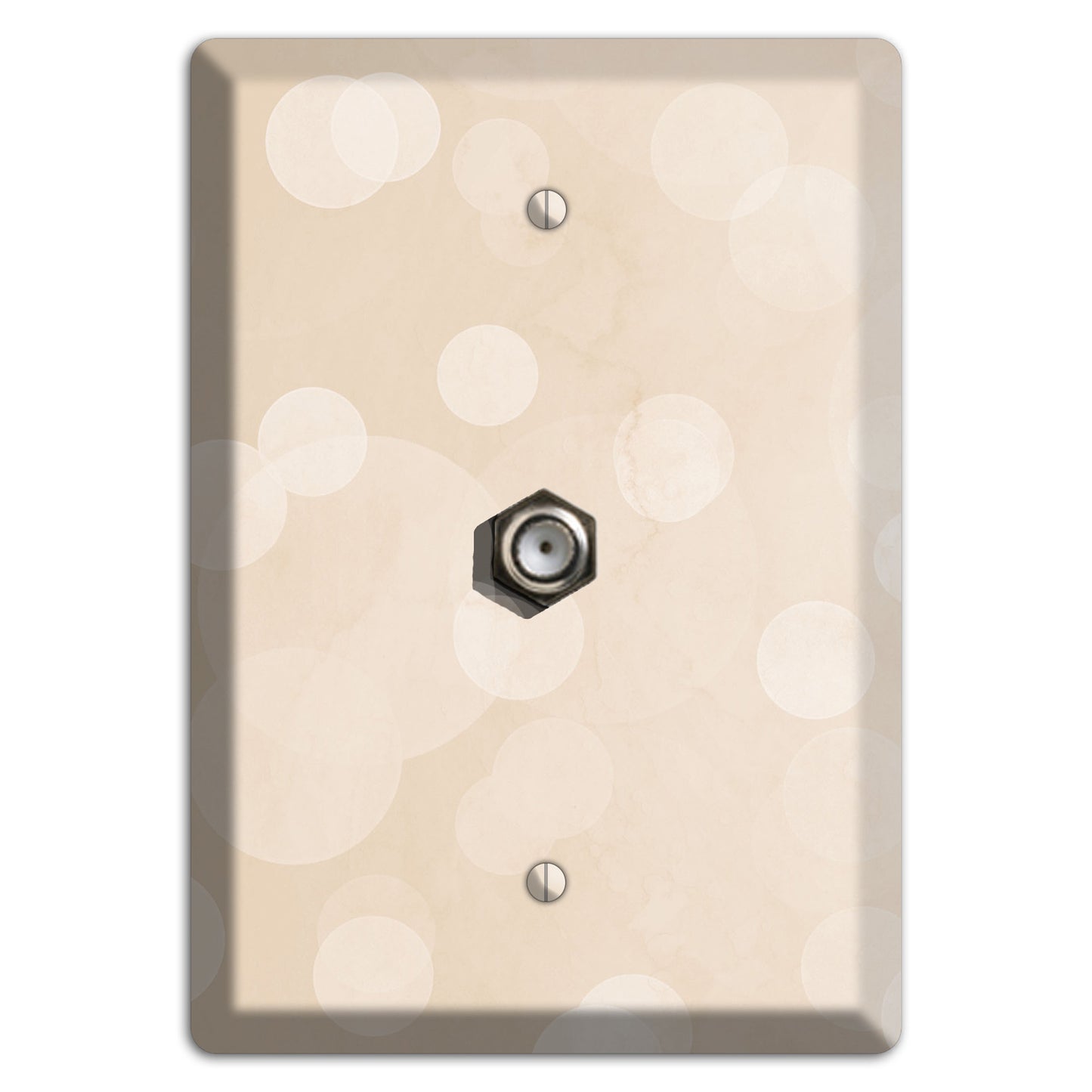 Parchment Neutral Texture Cable Wallplate