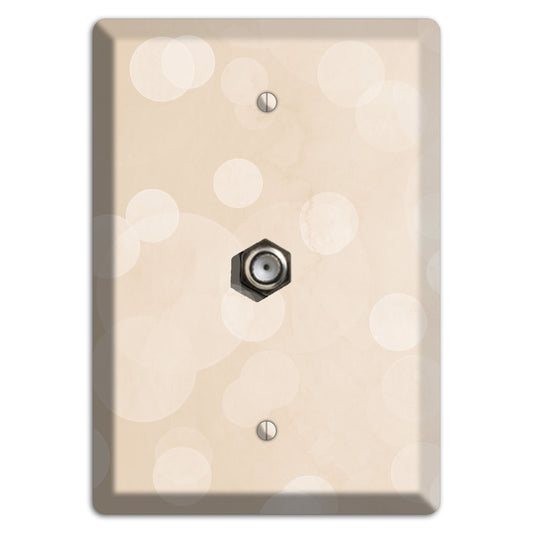 Parchment Neutral Texture Cable Wallplate