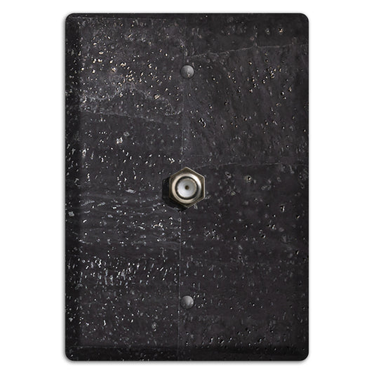 Black Cork Cable Wallplate