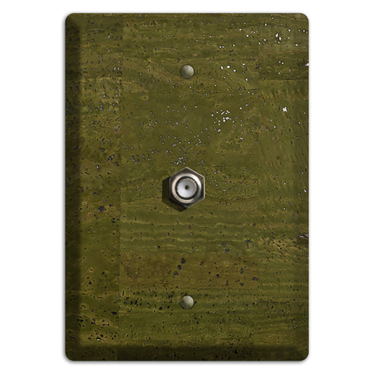 Olive Cork Cable Wallplate