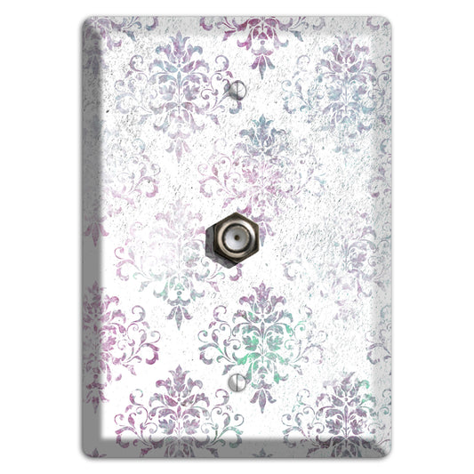 Tiara Whimsical Damask Cable Wallplate