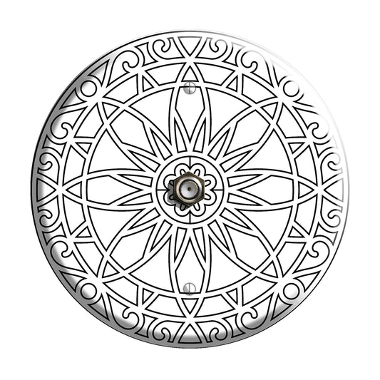 Iron Mandala D Cable Wallplate