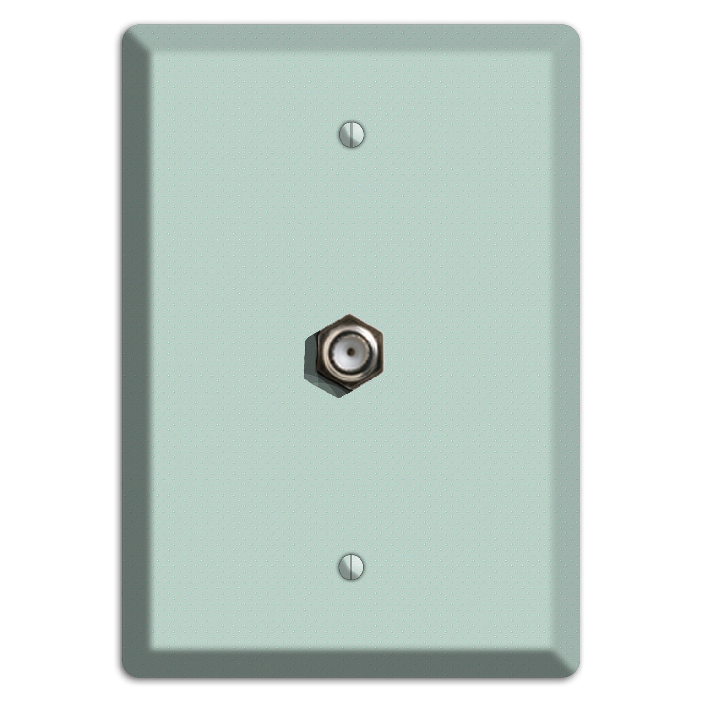 Sage with Tiny Dots Cable Wallplate