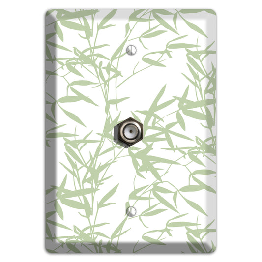 Leaves Style P Cable Wallplate