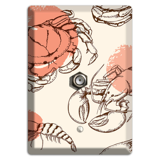 Red Crab Cable Wallplate