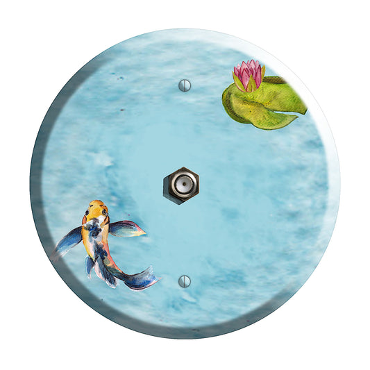 Koi Pond B Cable Wallplate