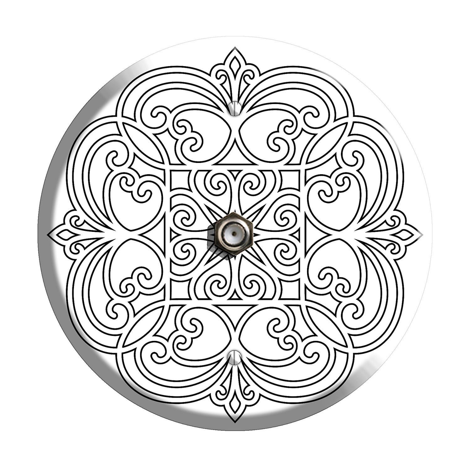 Iron Mandala I Cable Wallplate