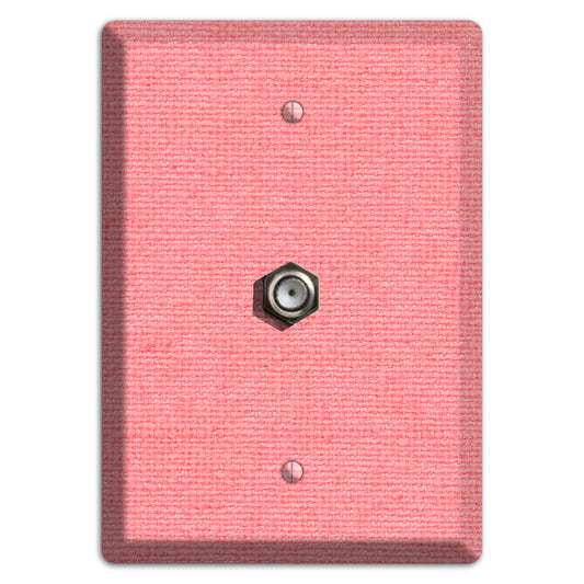 Sweet Pink Soft Coral Cable Wallplate