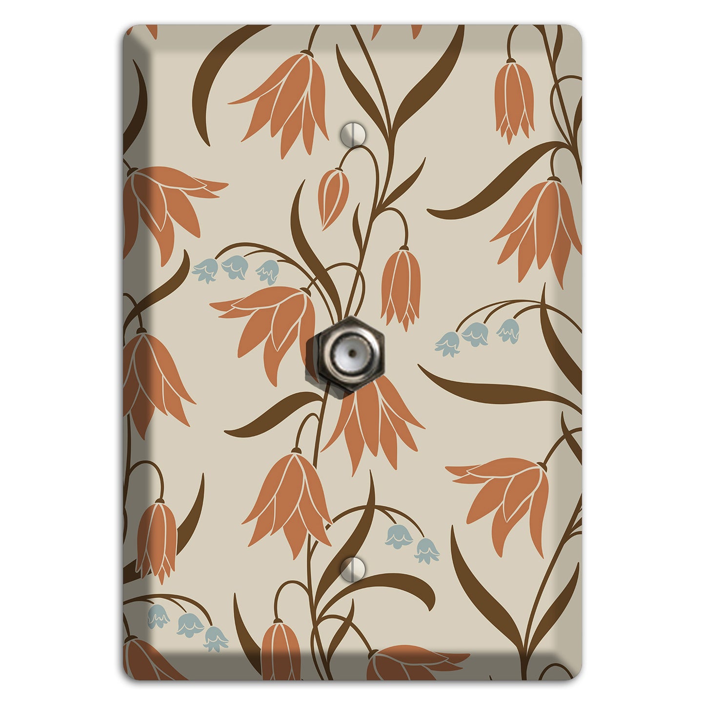 Spring Floral 1 Cable Wallplate