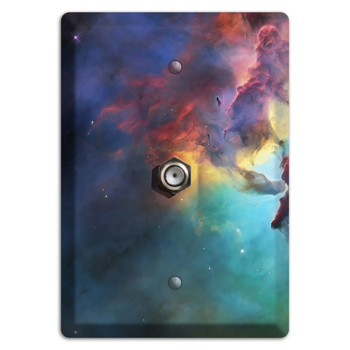 Lagoon Nebula Cable Wallplate